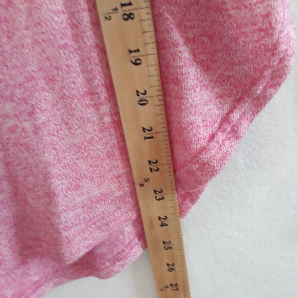 Gap Sweater Women XS  Pink Rounded Hem  Soft Long Sleeve Boat Neck Side Slits - Picture 9 of 12